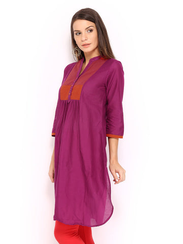 BIBA Women Pink Kurta