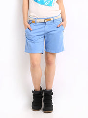 Being Human Clothing Women Blue Shorts