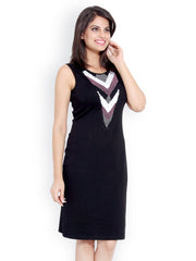 Bella Rosa Black Shift Dress