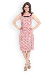 Bella Rosa Pink Printed Shift Dress