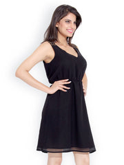 Bella Rosa Black Fit and Flare Dress