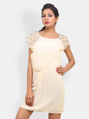 Bella Rosa Cream Coloured Shift Dress