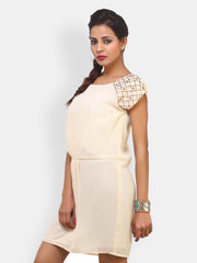 Bella Rosa Cream Coloured Shift Dress