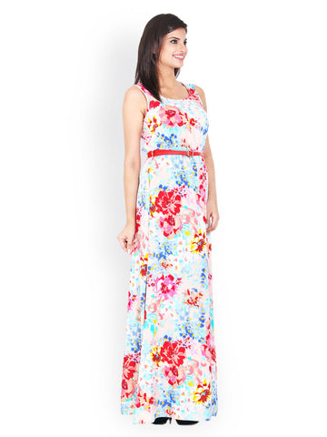 Bella Rosa Multicoloured Printed Maxi Dress