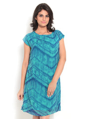 Bella Rosa Blue Printed Dress