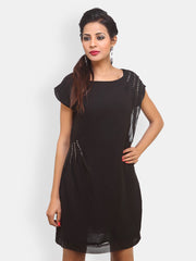 Bella Rosa Black Shift Dress