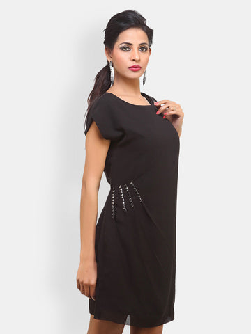 Bella Rosa Black Shift Dress
