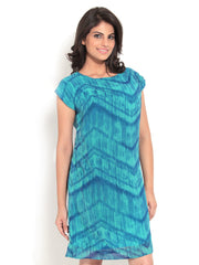 Bella Rosa Blue Printed Dress