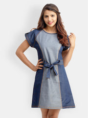 Belle Fille Blue A-Line Dress