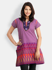 Belle Fille Women Purple Printed Kurta