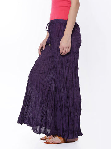 BIBA Women Purple Farshi Trousers