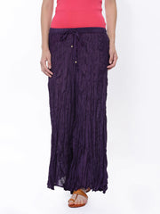 BIBA Women Purple Farshi Trousers