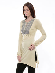 BIBA Women Beige Kurta