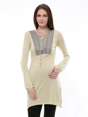 BIBA Women Beige Kurta