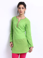 BIBA Women Green Kurti