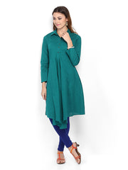 BIBA Women Green Kurta