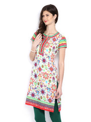 BIBA Women Multi-Coloured Printed Kurta