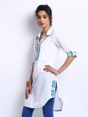 BIBA Women White Kurta