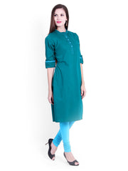 Bitterlime Women Green Kurta