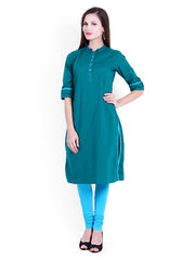Bitterlime Women Green Kurta