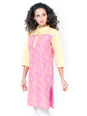 Bitterlime Women Purple Printed Kurta