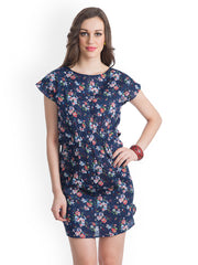 Bohemian You Blue Printed Shift Dress