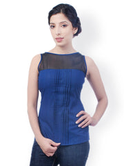 Bombay High Women Navy Blue Printed Top