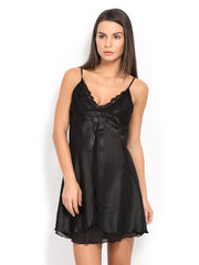 Bwitch Black Baby-Doll Nightdress BW467-0020