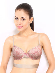 Bwitch Pink &amp; Beige T-shirt Bra BW347