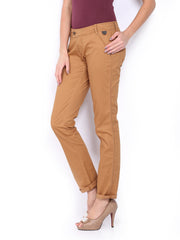 CAT Women Brown Skill Skinny Fit Trousers