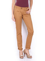 CAT Women Brown Skill Skinny Fit Trousers