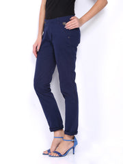 CAT Women Navy Skill Skinny Fit Trousers