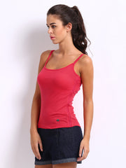 CAT Women Red Spaghetti Top