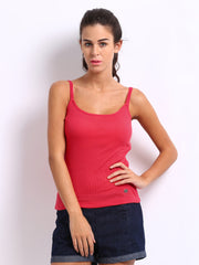 CAT Women Red Spaghetti Top