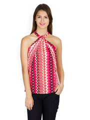 Calgari Women Pink Printed Top