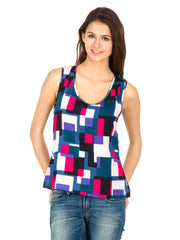 Calgari Women Multi-coloured Printed Top