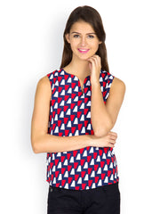 Calgari Women Multicoloured Printed Top