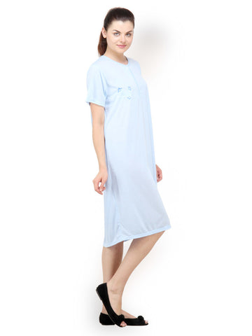 Camey Light Blue Nightdress