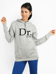 Campus Sutra Women Grey Hooded Sweatshirt