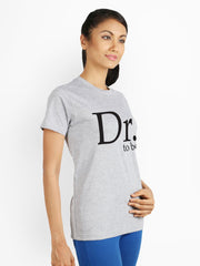 Campus Sutra Women Grey Melange Printed T-shirt