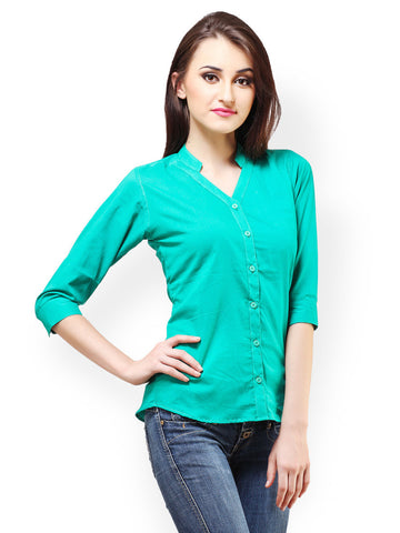 Cation Women Green Shirt
