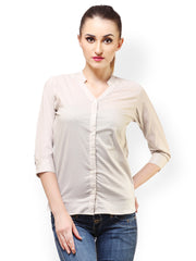 Cation Women Beige Shirt