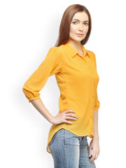 Cation Women Yellow Shirt
