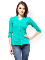 Cation Women Green Shirt