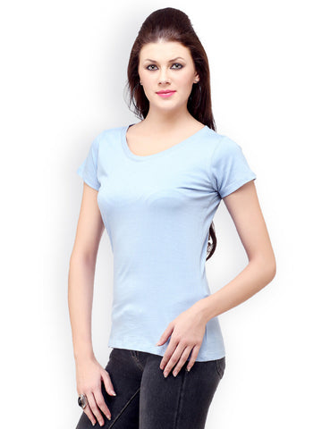 Cation Women Blue Slim Fit T-shirt