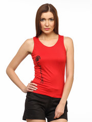 Cation Women Red Tank Top