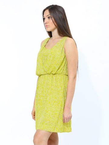 Chemistry Lime Green Printed Tailored Dress