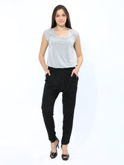 Chemistry Women Grey &amp; Black Jumpsuit