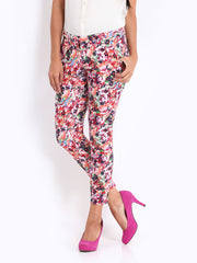 Code Women Multi-Coloured Ankle Length Trousers