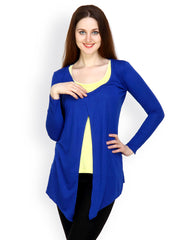 Color Cocktail Blue Melange Shrug